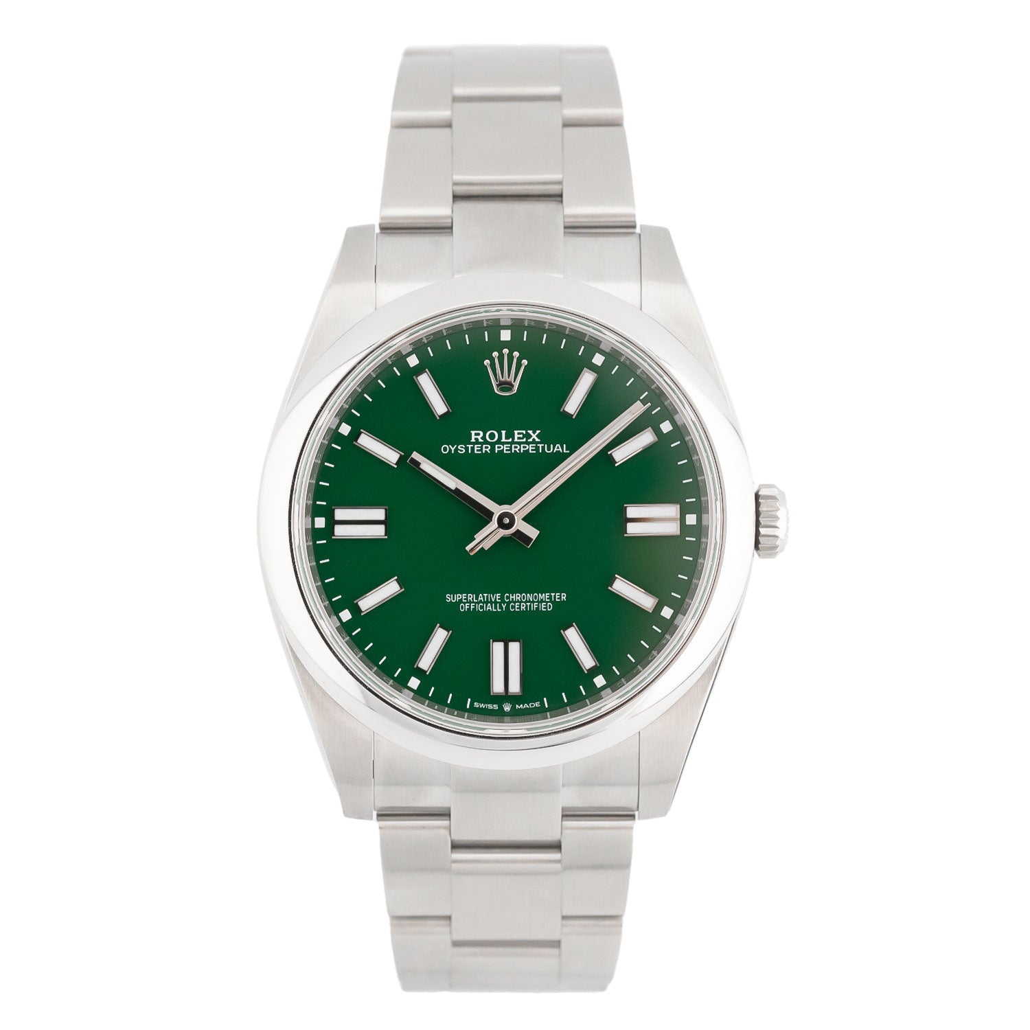 Oyster Perpetual 41mm Green Dial 2021 LC100 - 124300 – Marc Gebauer