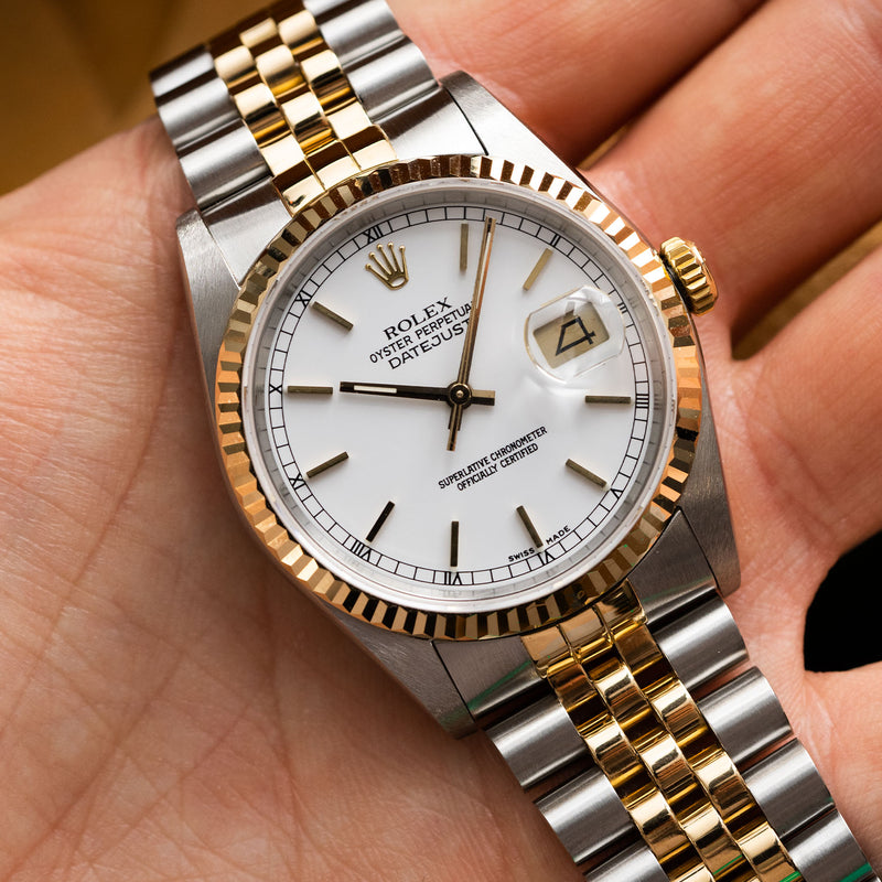 Datejust 36mm White Dial 1988 - 16233