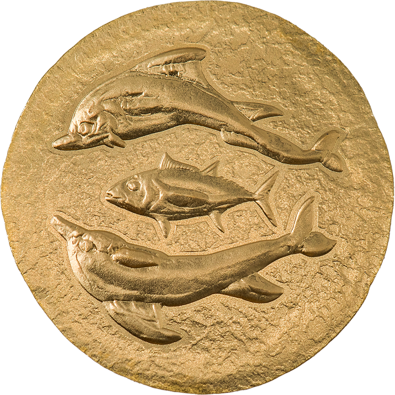 0,5 g Gold Delphine & Thunfisch 2022 (Auflage: 15.000)