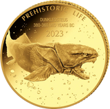 0,5 g Gold Prehistoric Life Dunkleosteus 2023 PP (Auflage: 2.000 | Polierte Platte)