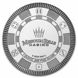 1 oz Stackable Silver Round - Ozark Casino Chip