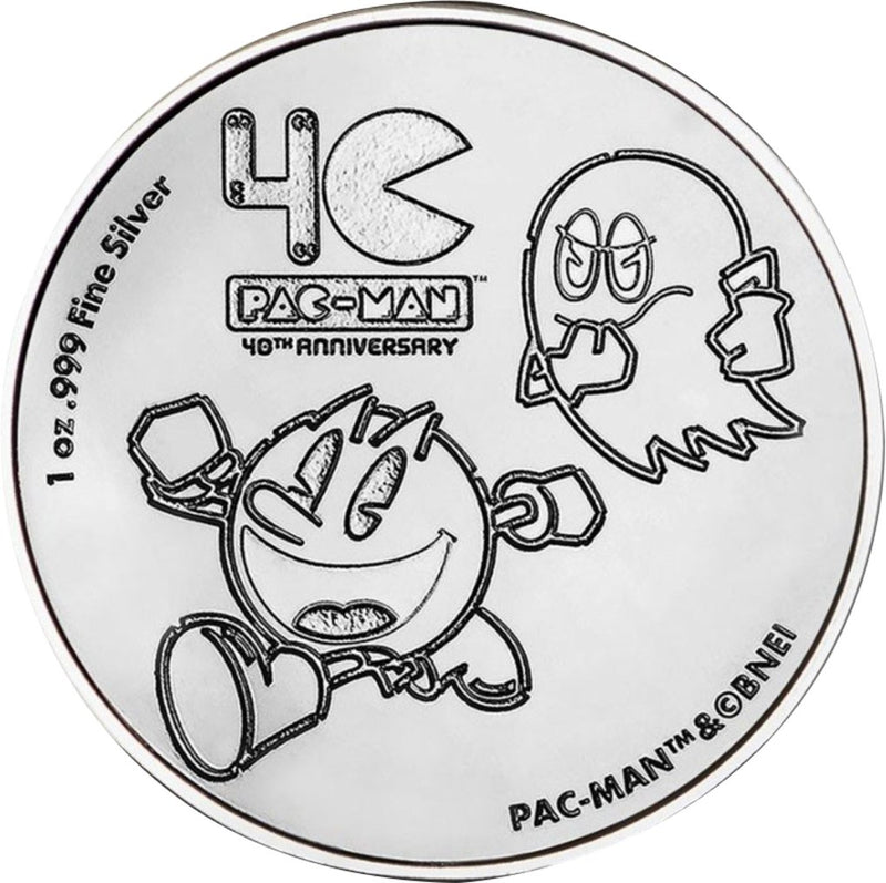 1 Unze Silber 40 Jahre Pacman 2020 (Auflage: 25.000 Stücke)