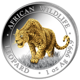 1 Unze Silber African Wildlife Leopard 2023 (Auflage: 5.000 | teilvergoldet)