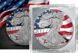 1 Unze Silber American Eagle 2023 Flag Line (Auflage: 500 | coloriert)
