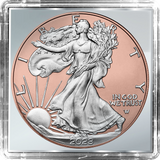 1 Unze Silber American Eagle 2023 Reverse gilded (Auflage: 100 | teilvergoldet Rosegold)