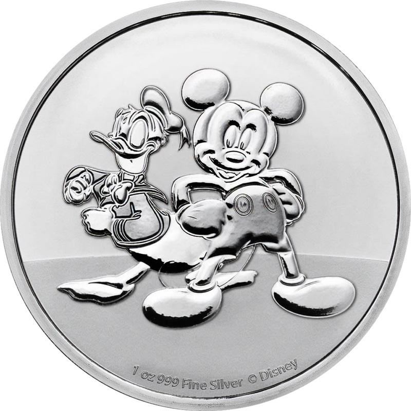 1 Unze Silber Mickey und Donald 2023 (Auflage. 15.000)