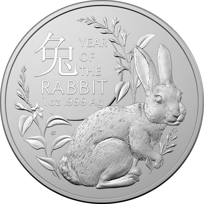 1 Unze Silber RAM Jahr des Hasen 2023 (Auflage: 50.000 | Royal Australia Mint)