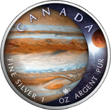 1 Unze Silber Maple Leaf Sonnensystem Jupiter 2022 (Auflage: 2.500)