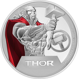 1 Unze Silber Marvel Classics Thor 2023 PP (Auflage: 5.000 | coloriert | Polierte Platte)