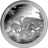 1 Unze Silber Prehistoric Life Parasauro lophus 2022 (Auflage: 10.000)
