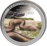 1 Unze Silber Prehistoric Life Titanoboa 2023 (Auflage: 2.000 | coloriert)