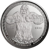 1 Unze Silber Silberrücken Gorilla 2022 (Auflage: 75.000)