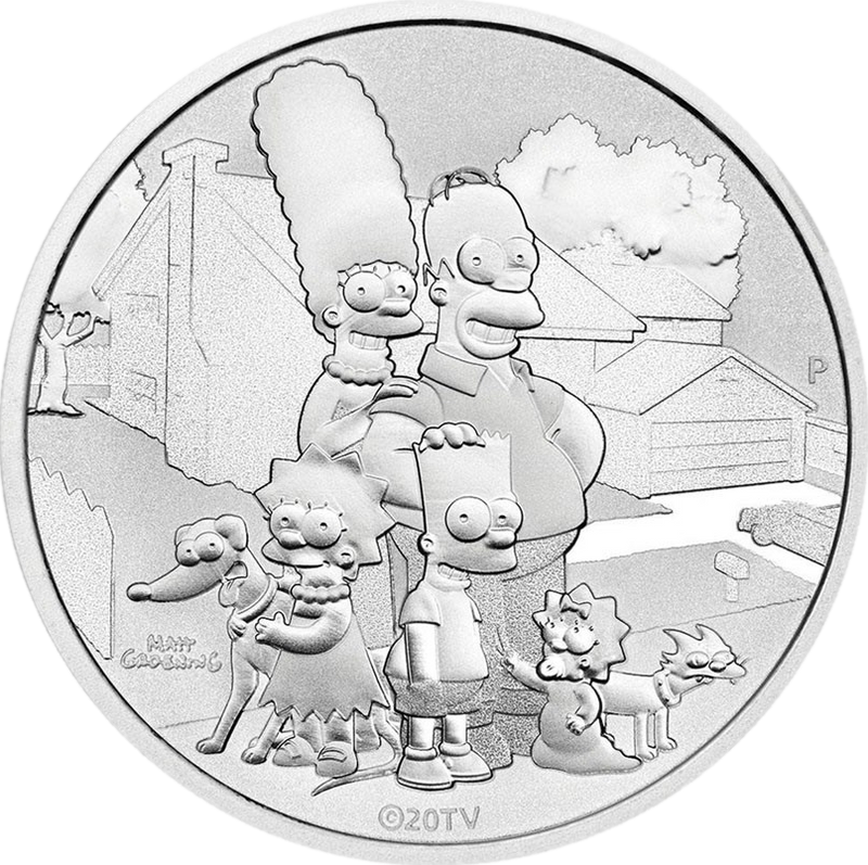 1 Unze Silber Simpson Familie 2021 (Auflage: 22.500)