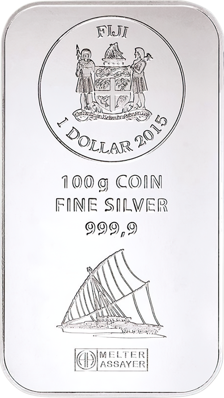 100g Silber Fiji Münzbarren