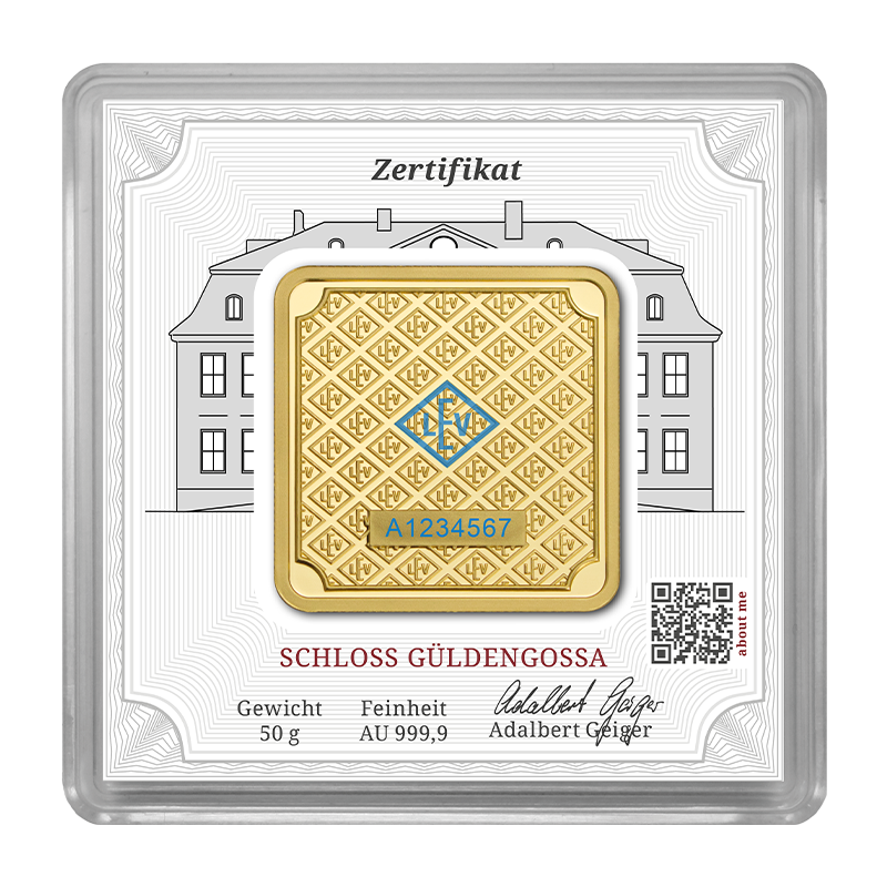 50g Goldbarren Geiger