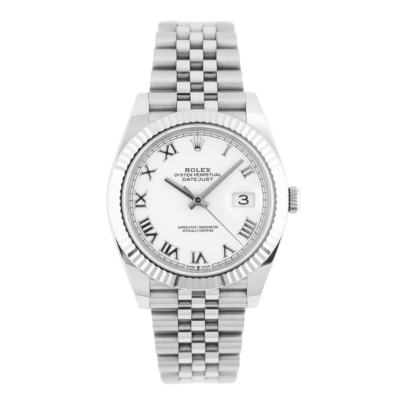 Datejust 41mm White Roman Dial 2022 Jubilee - 126334