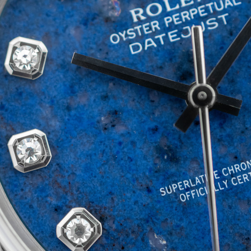 Datejust 36mm Sodalite Factory Diamond Dial 2000 - 16234