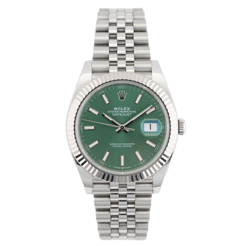 Datejust 41mm Mint Green Dial 2024 - 126334 – Marc Gebauer