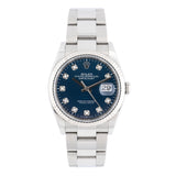 Datejust 36mm Blue Motif Diamond Dial 2023 Oyster - 126234