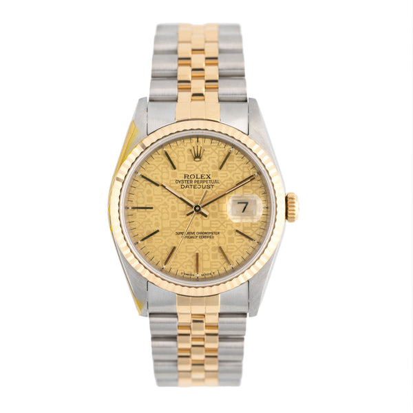 Datejust 36mm Golden Computer Dial 1992 - 16233