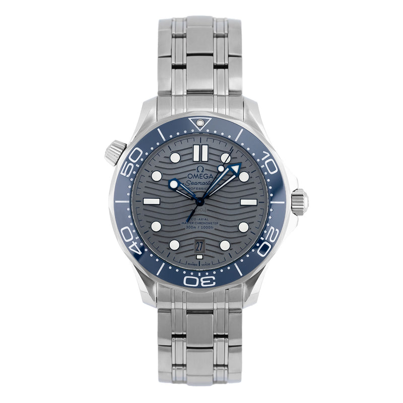 Seamaster Diver 300M Blue Bezel Grey Dial 2018 - 210.30.42.20.06.001