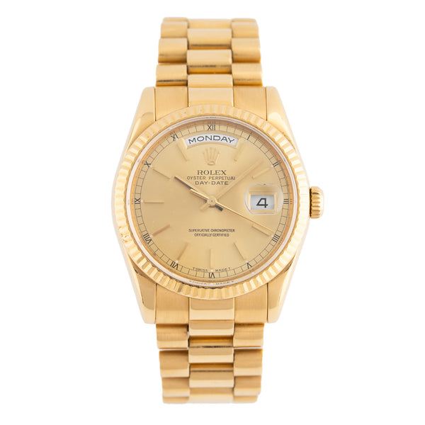 Day-Date 36mm Golden Dial 2003 - 118238