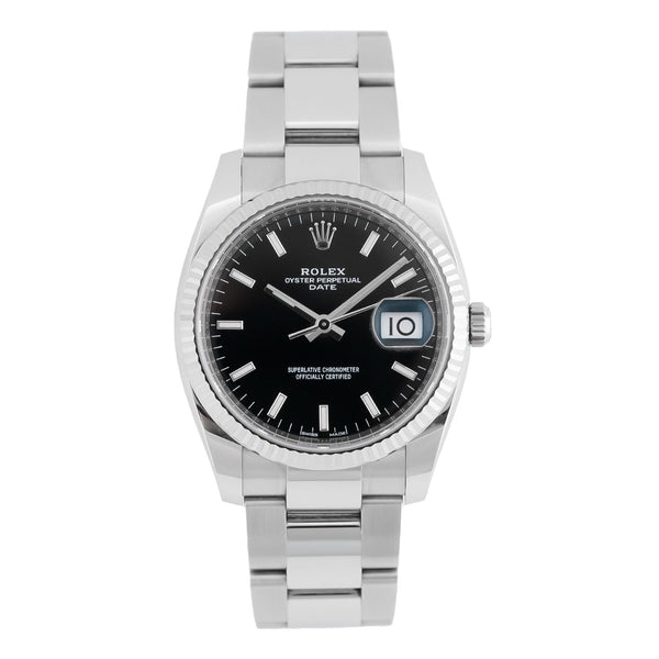 Oyster Perpetual Date Black Dial 2021 - 115234