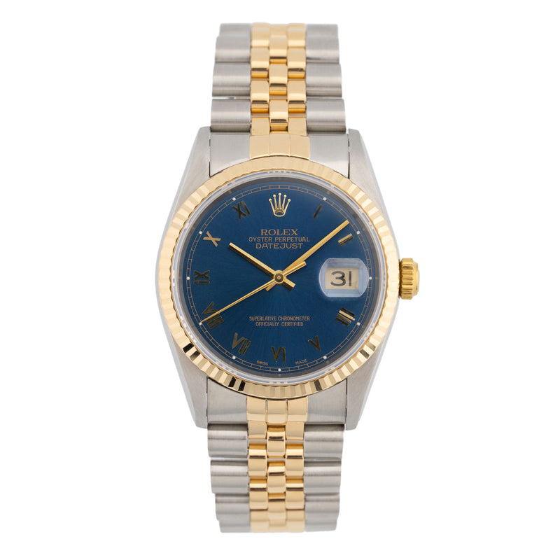 Datejust 36mm Blue Roman Dial 1995 - 16233