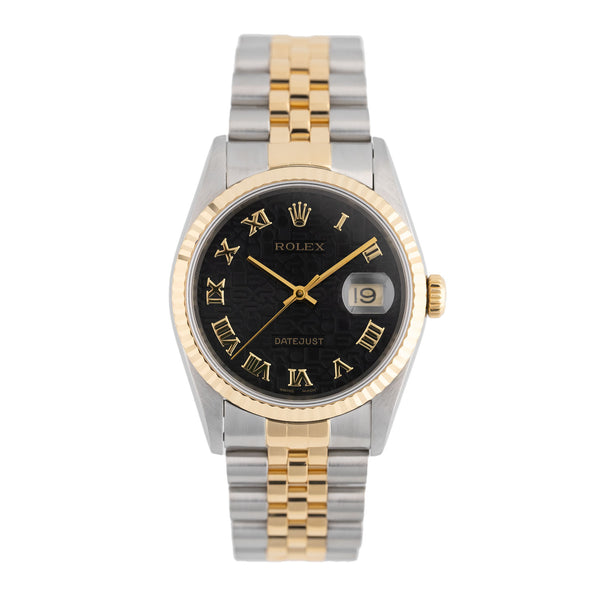 Datejust 36mm Black Roman Computer Dial 1997 - 16233