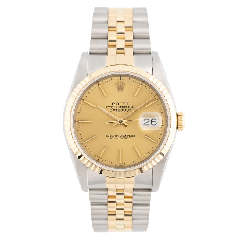 Datejust 36mm Golden Dial 1991 - 16233