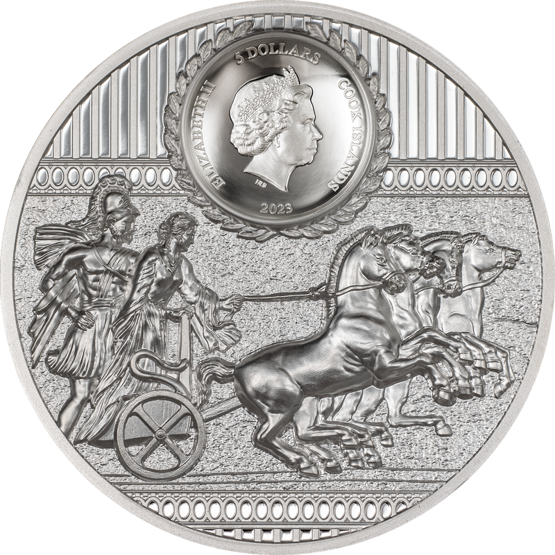 1 Unze Silber Sparta 2023 PP HR (Auflage:1.500 | High Relief | Polierte Platte)