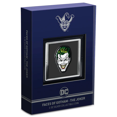 Faces of Gotham™ - THE JOKER™ 1oz Silver Coin
