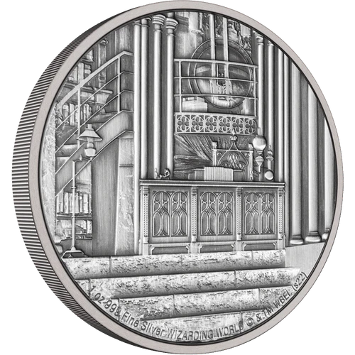 HOGWARTS™ - Dumbledore's Office 1oz Silver Coin