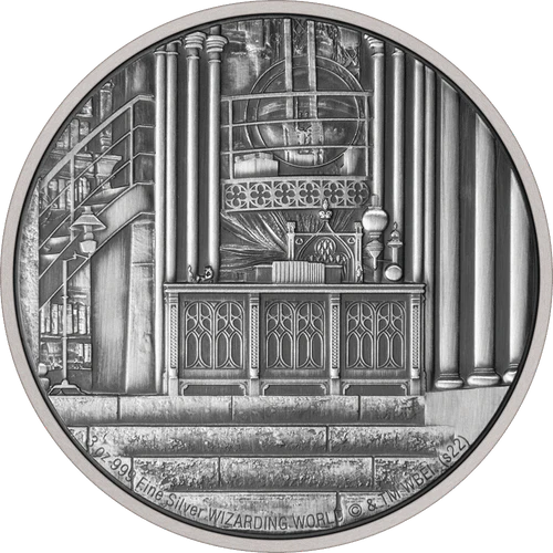 HOGWARTS™ - Dumbledore's Office 3oz Silver Coin