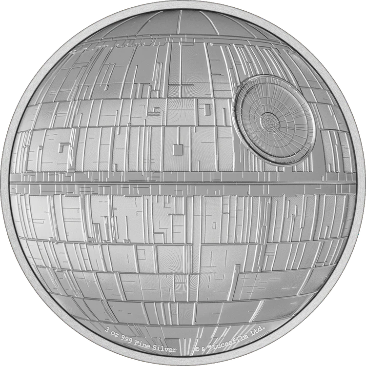 Star Wars™ - Death Star™ 3oz Silver Coin