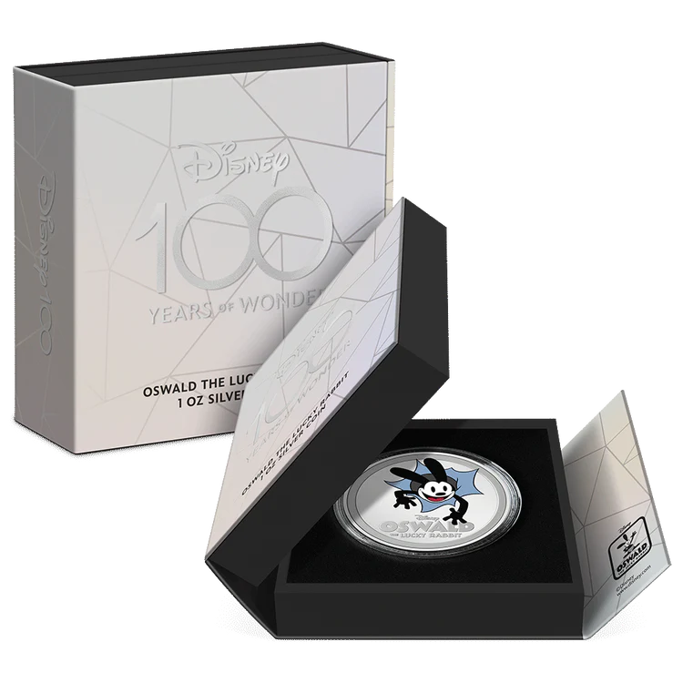 Disney 100 Years of Wonder – Oswald the Lucky Rabbit 1oz Silver Coin