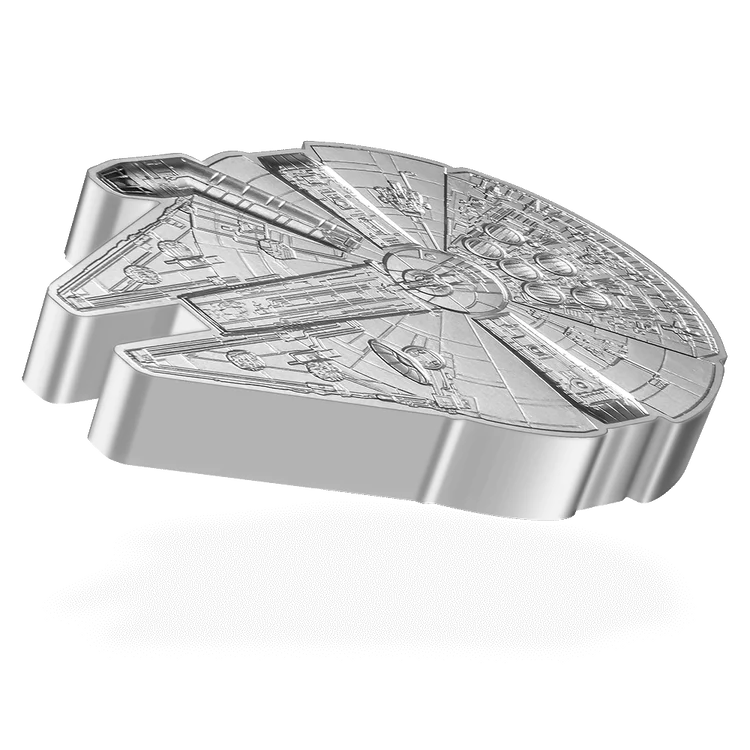 Star Wars™ Millennium Falcon™ 2oz Silver Shaped Coin