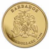 1 oz Gold - Caribbean Octopus Barbados 2023 BU