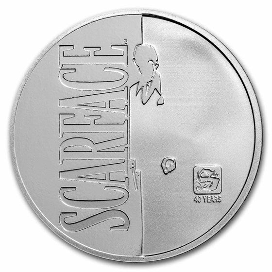 1 Unze Silber Chad 5000 Francs Scarface 40th Anniversary Coin 2023