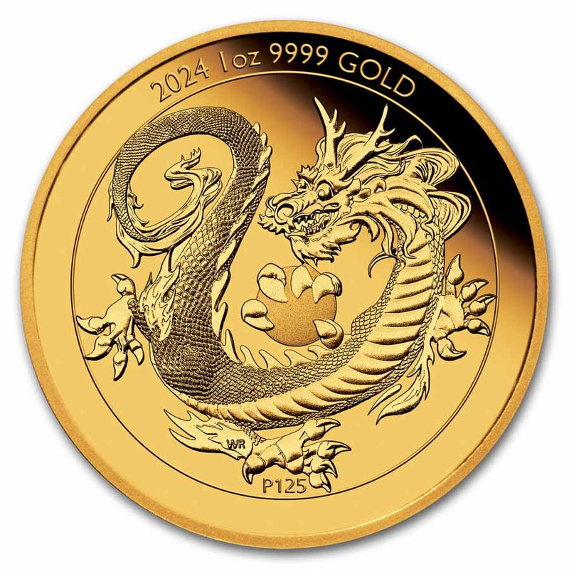 1 oz Gold -  Dragon Proof 2024 Australia