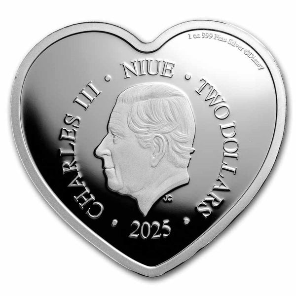 2025 Niue 1 oz Silver $2 Disney - I Love Us Mickey & Minnie