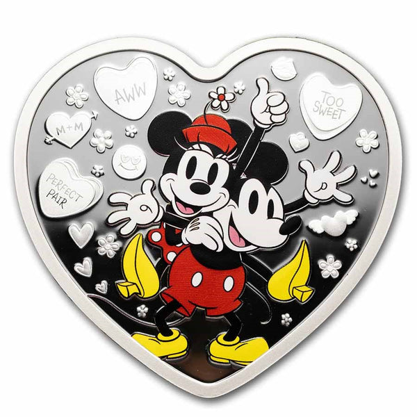 2025 Niue 1 oz Silver $2 Disney - I Love Us Mickey & Minnie