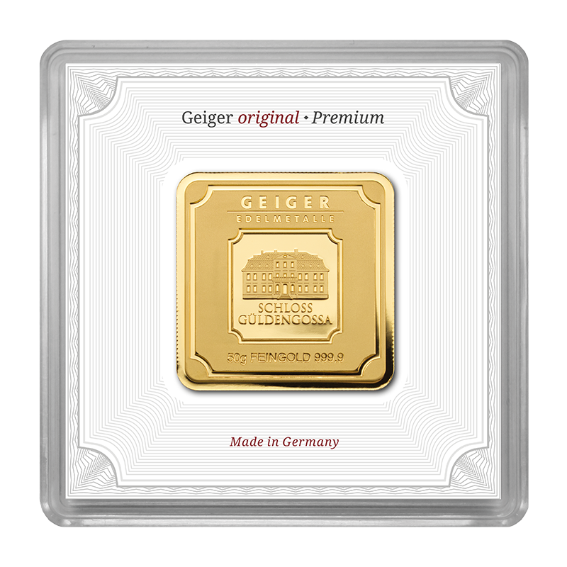 50g Goldbarren Geiger