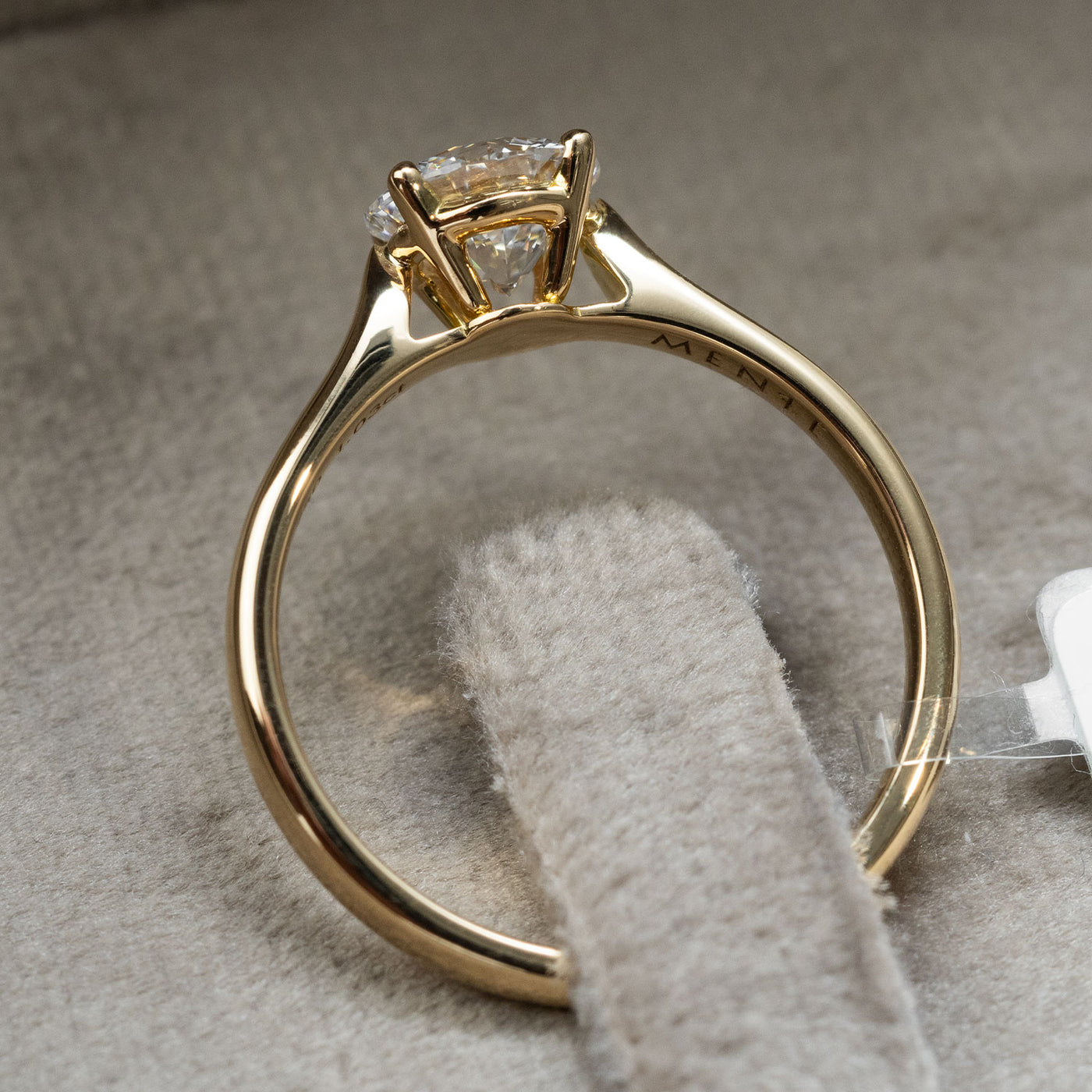 Solitär Ring sale 750/- Gelbgold mit Diamant - 7612631