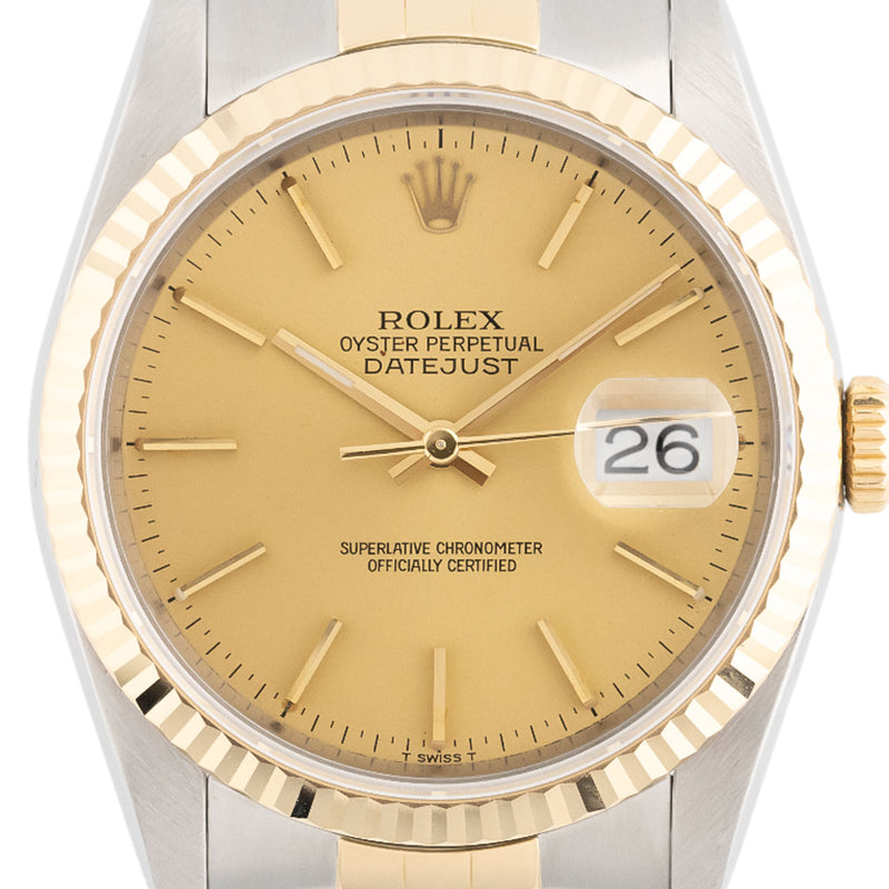 Datejust 36mm Golden Dial 1991 - 16233