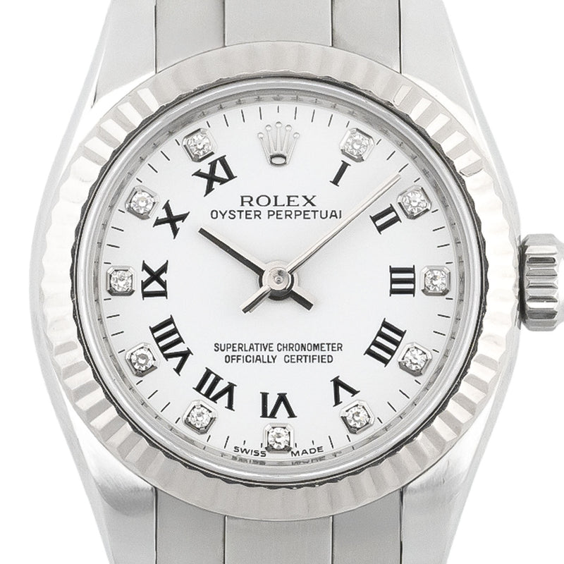 Oyster Perpetual 26mm White Roman Diamond Dial 2017 - 176234