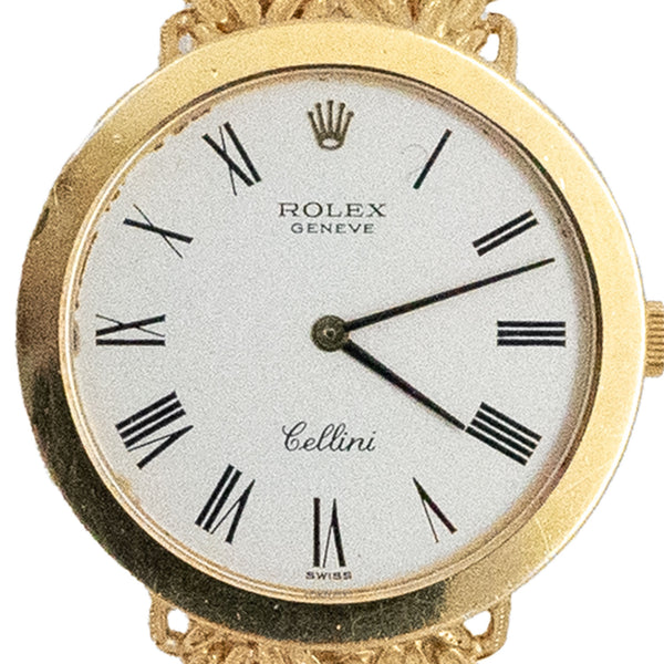 Cellini Yellow Gold White Dial 30mm - 3838