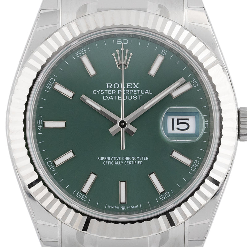 Datejust 41mm Green Dial 2024 Oyster Full Sticker - 126334