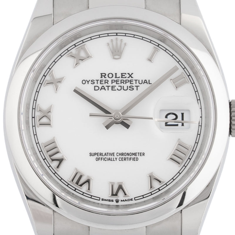 Datejust 36mm White Roman Dial 2022 - 126200