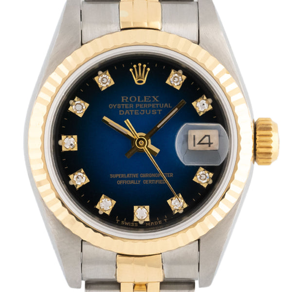 Lady Datejust 26mm Blue Degrade Diamond Dial 1982 - 69173